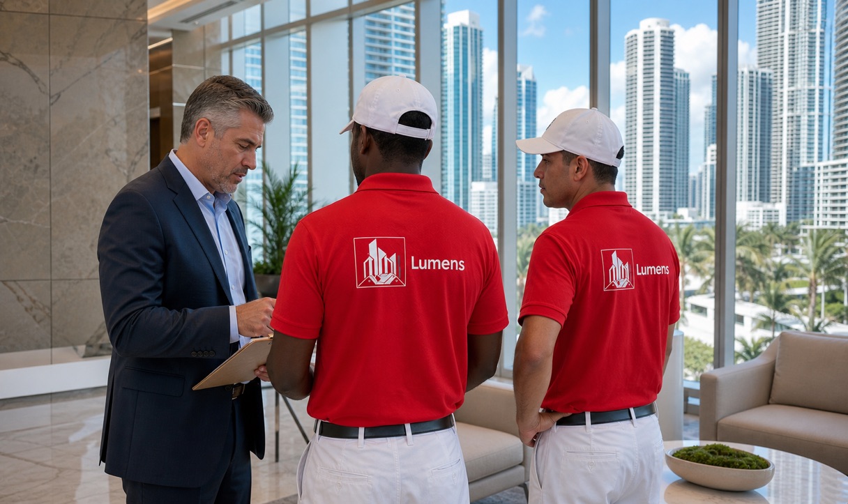 Condo painting project planning in a Brickell high rise