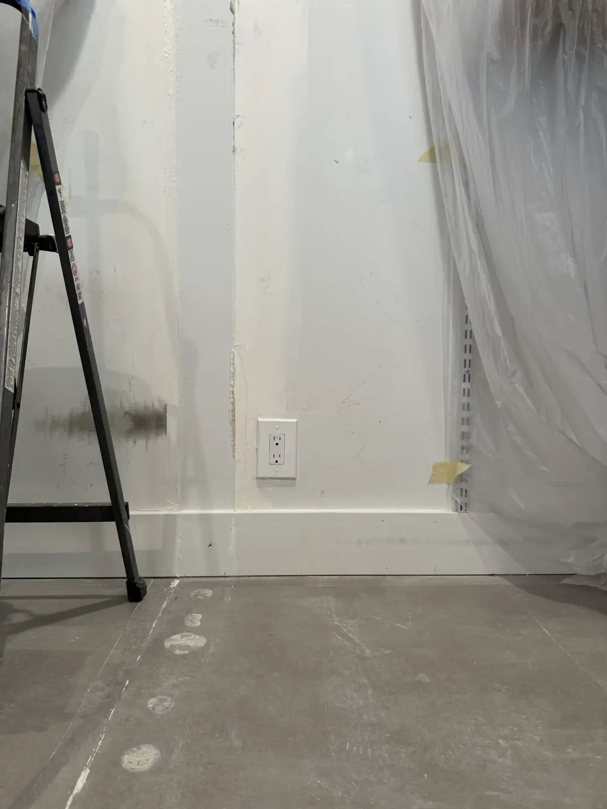Closet Wall Demolition, Installation and Painting, handyman services project photo 3
