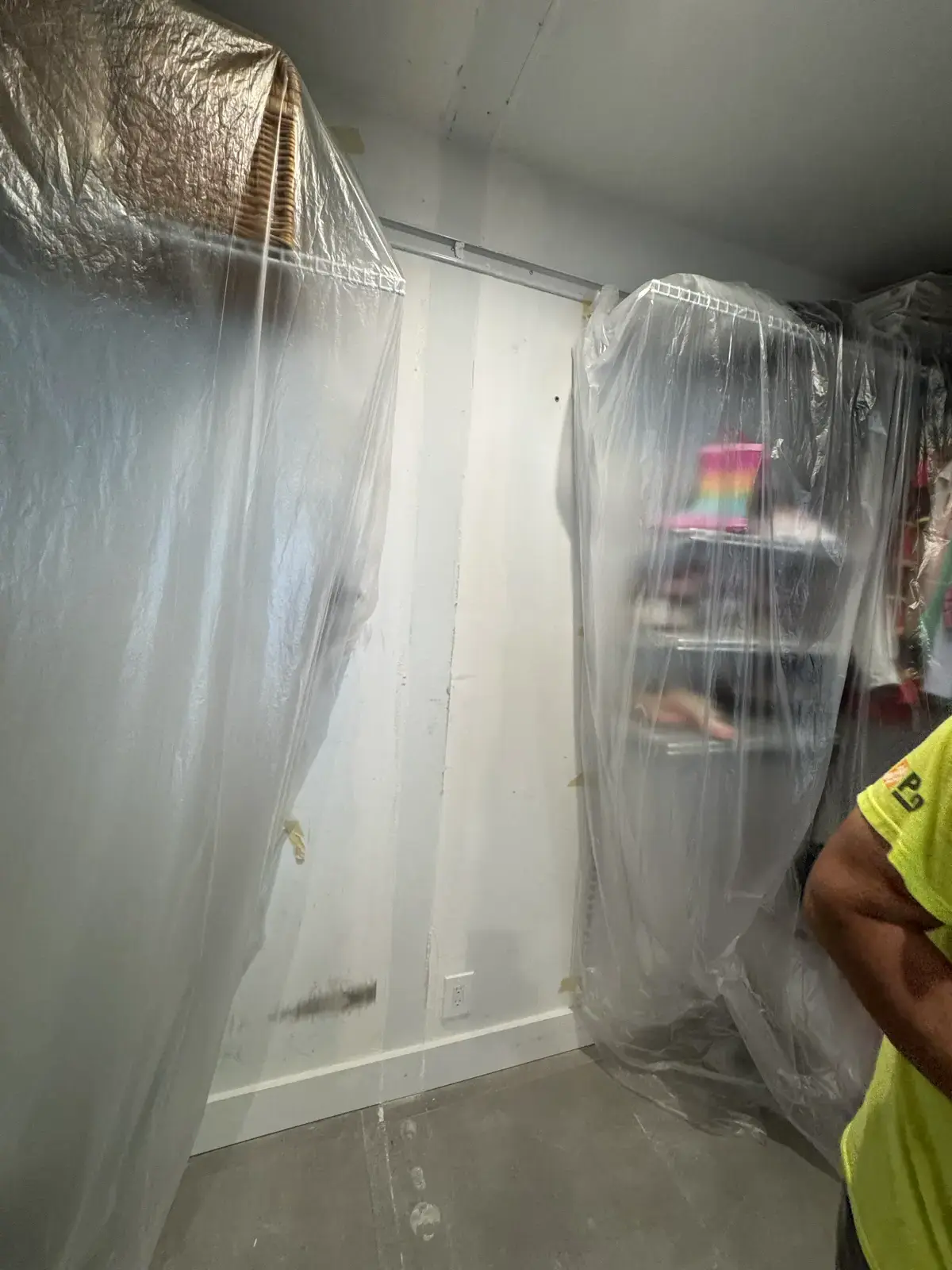 Closet Wall Demolition, Installation and Painting, handyman services project photo 11