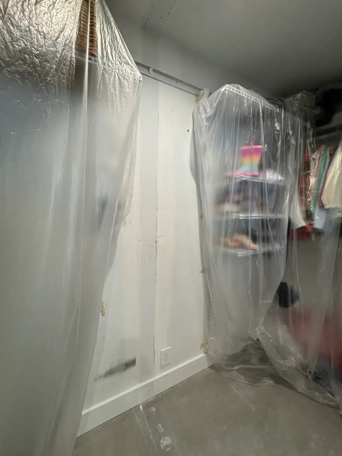 Closet Wall Demolition, Installation and Painting, handyman services project photo 16