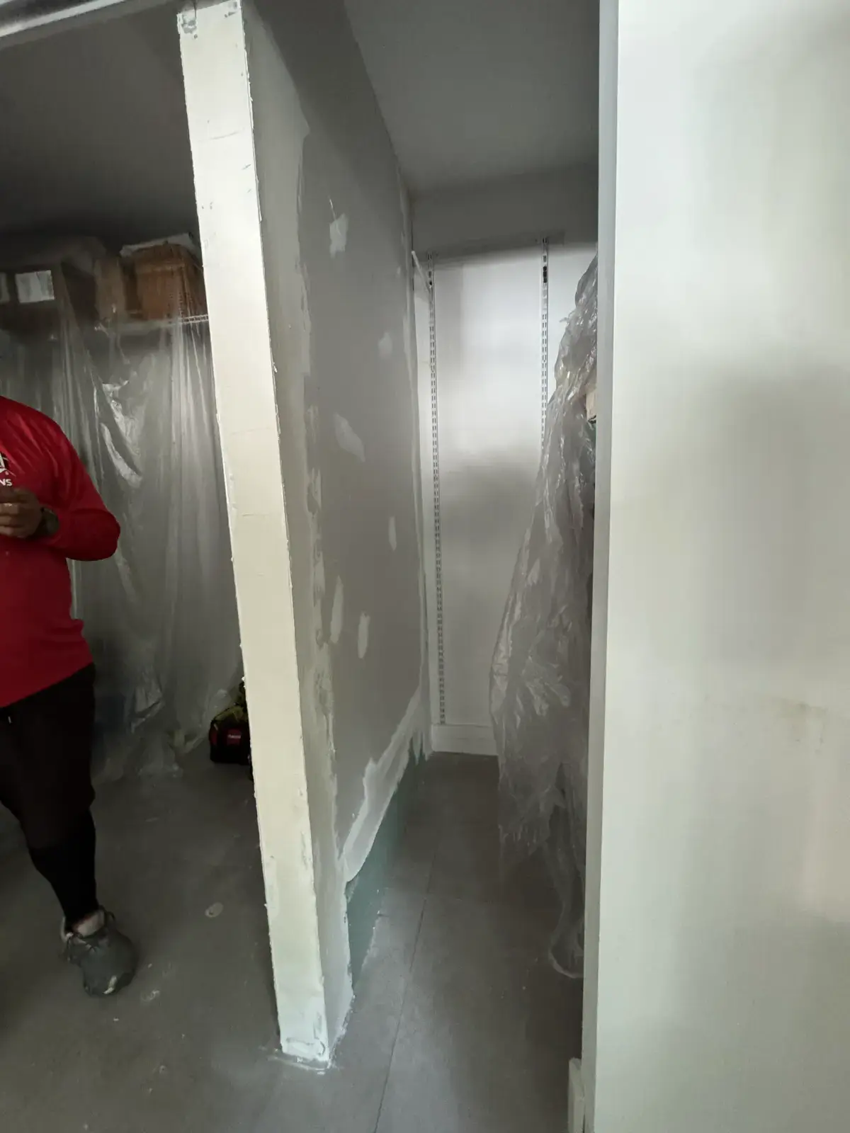 Closet Wall Demolition, Installation and Painting, handyman services project photo 21