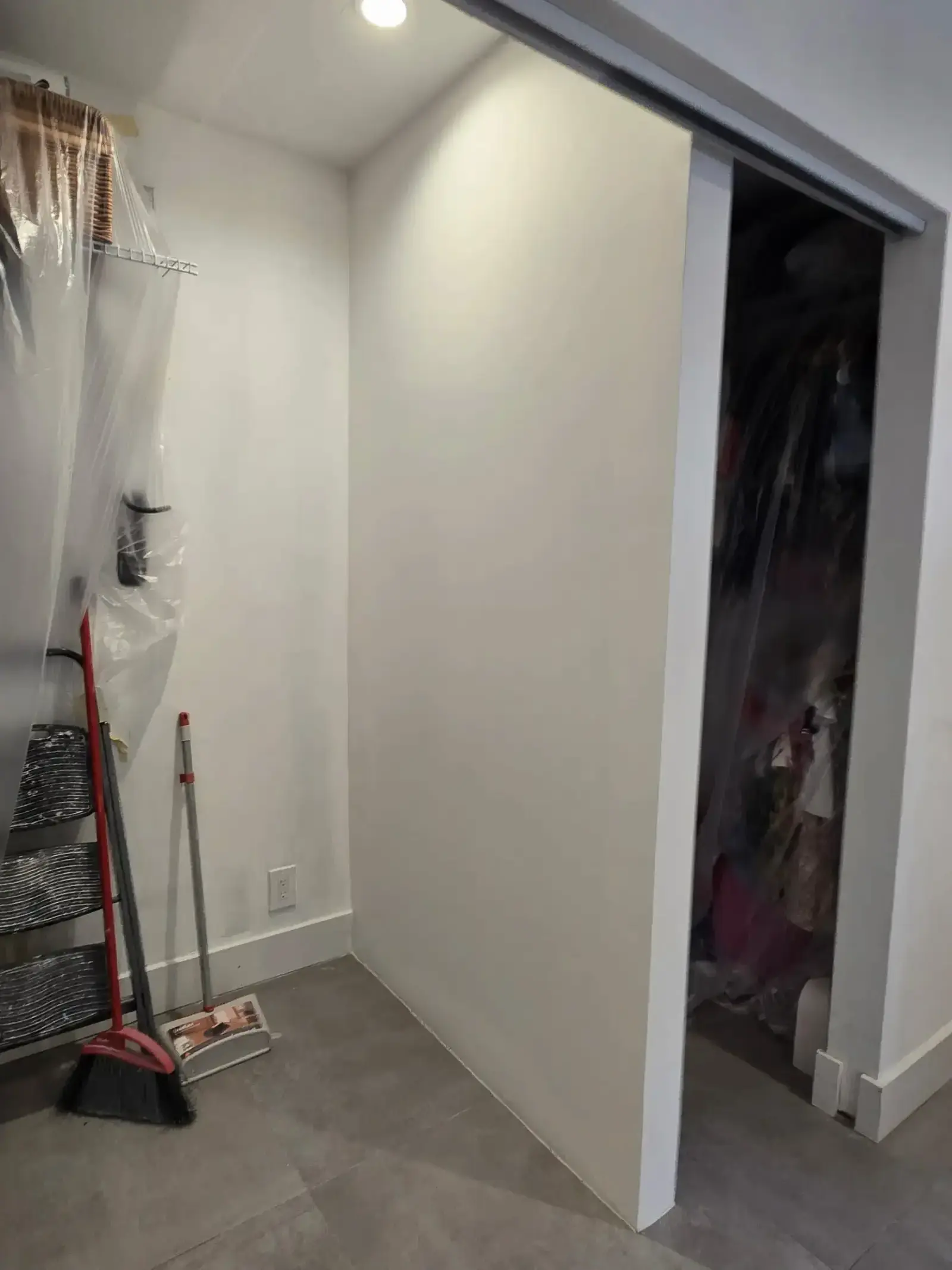 Closet Wall Demolition, Installation and Painting, handyman services project photo 30