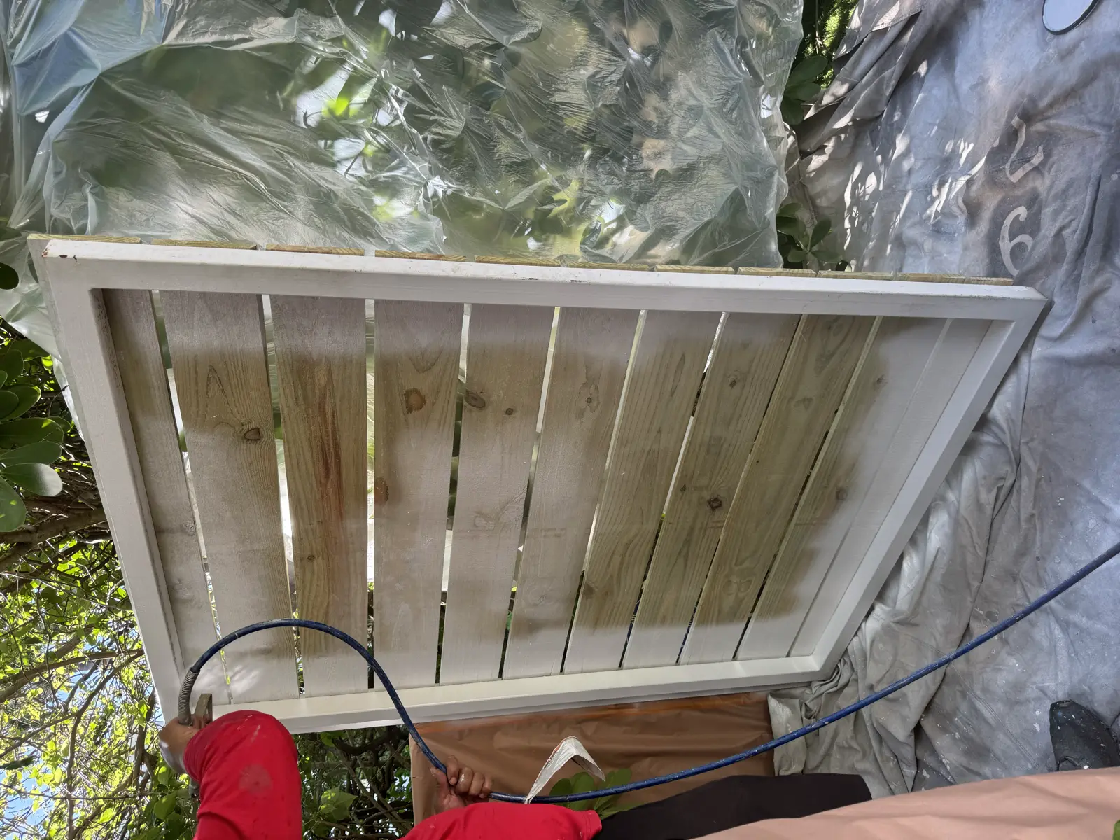 Wood Fence Repair and Painting, handyman services project photo 8