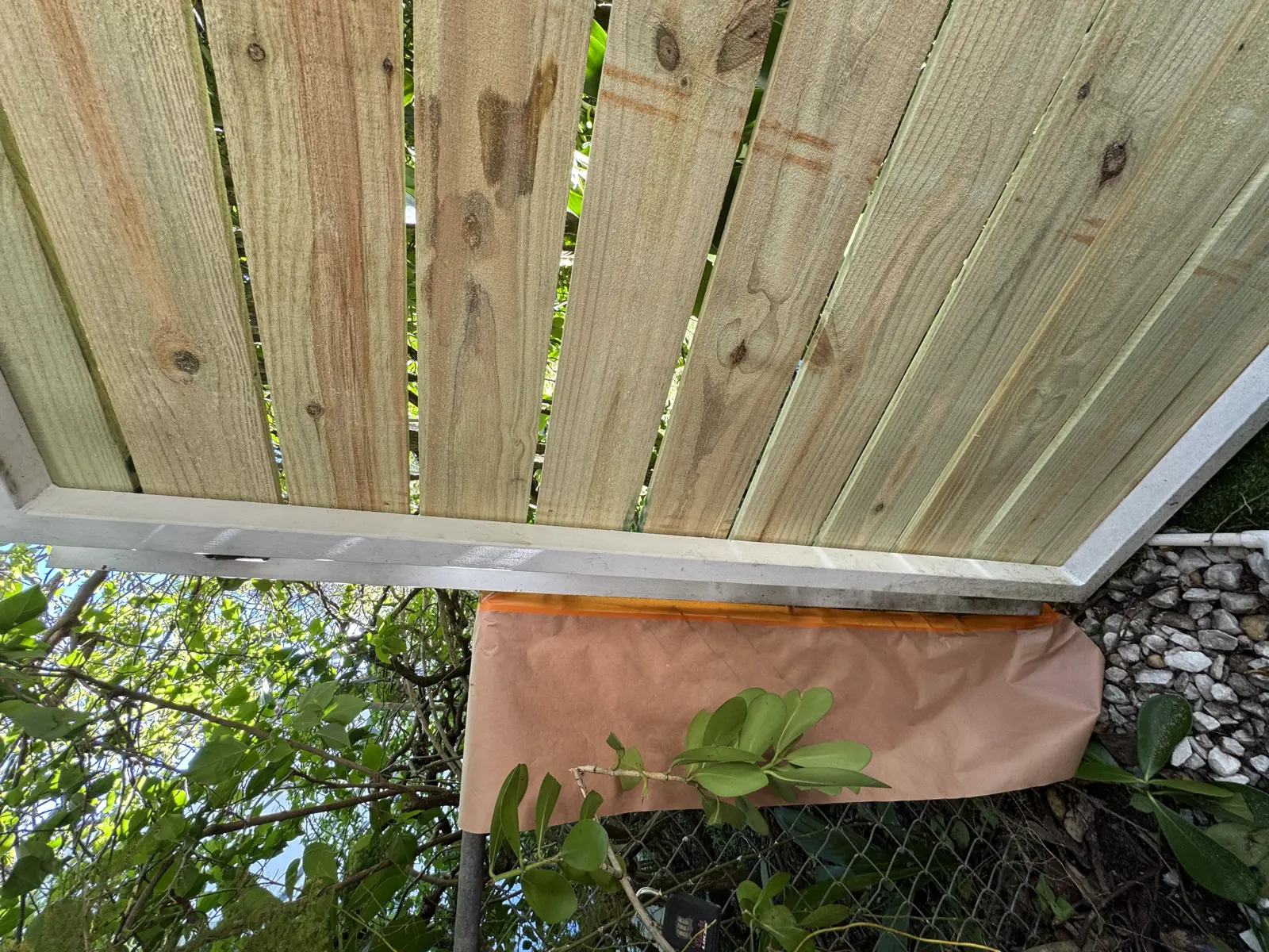 Wood Fence Repair and Painting, handyman services project photo 14