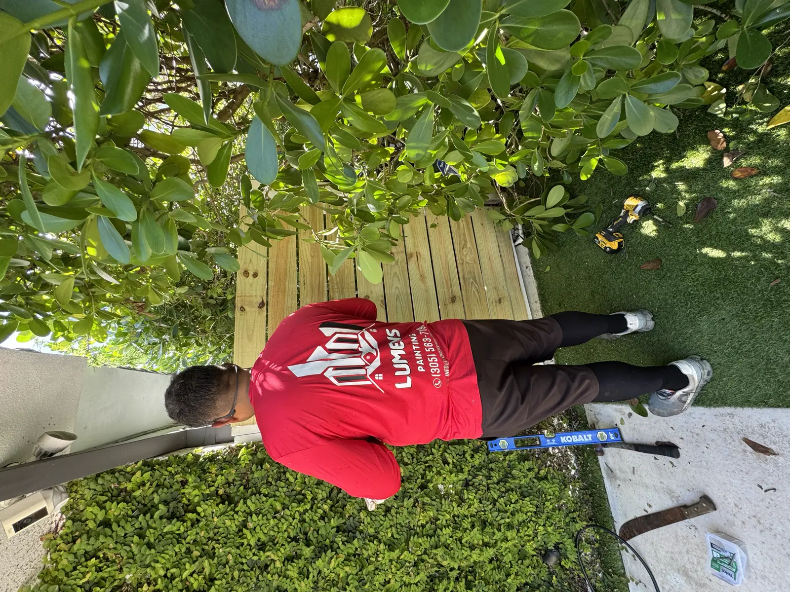 Wood Fence Repair and Painting, handyman services project photo 15