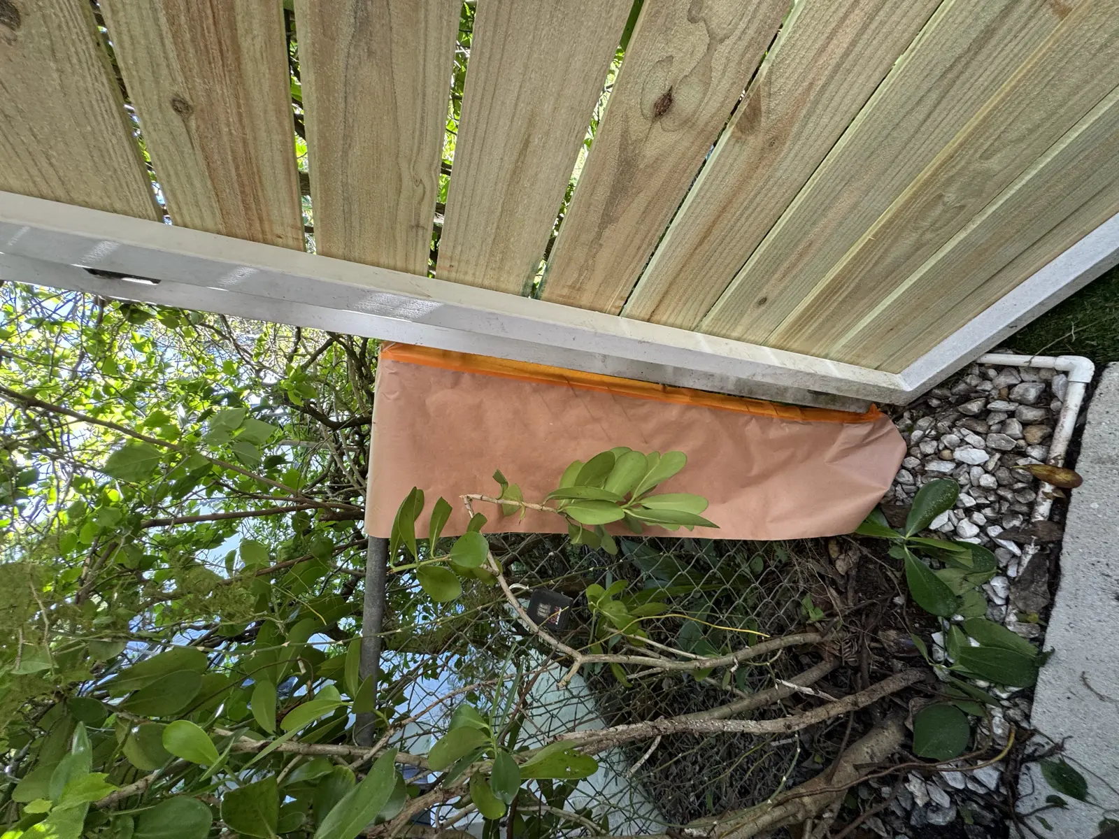 Wood Fence Repair and Painting, handyman services project photo 21