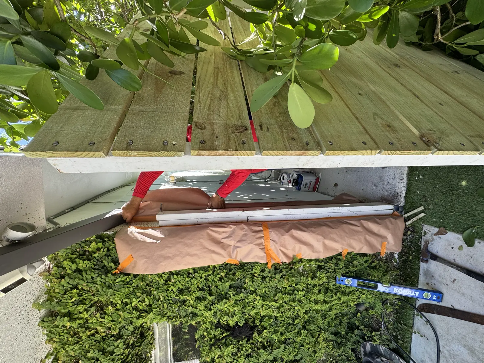 Wood Fence Repair and Painting, handyman services project photo 23