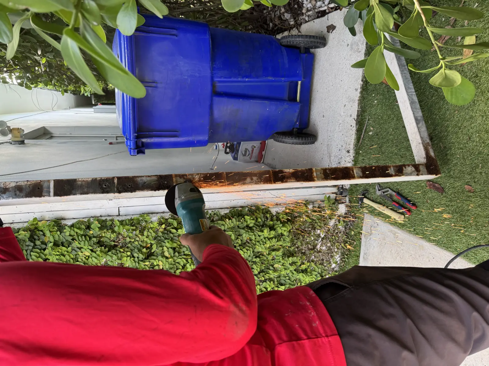 Wood Fence Repair and Painting, handyman services project photo 24