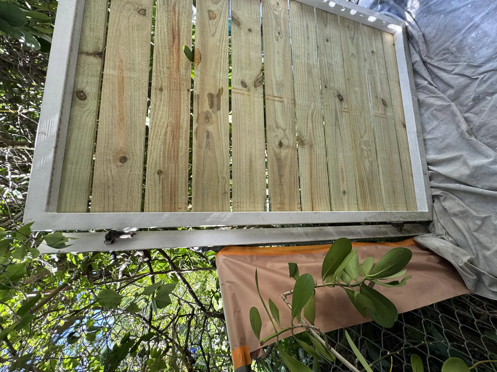 Wood Fence Repair and Painting, handyman services project photo 27