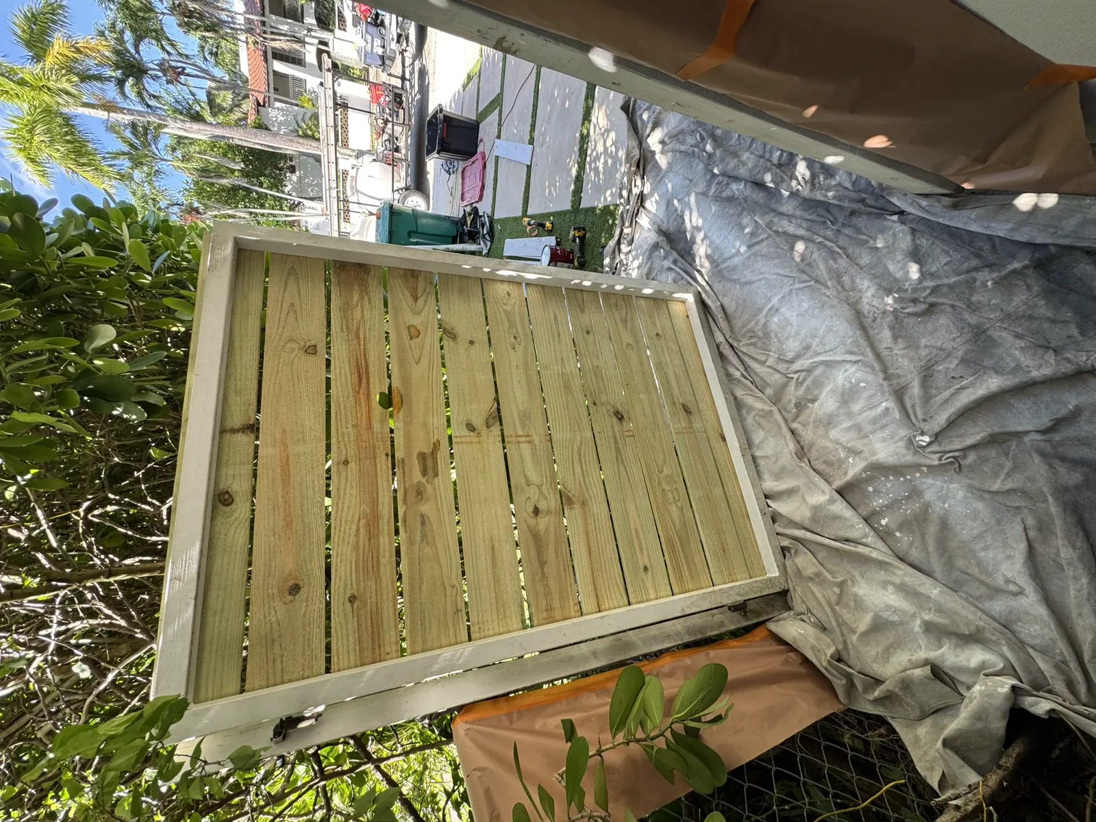 Wood Fence Repair and Painting, handyman services project photo 31