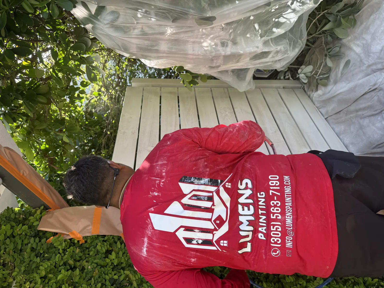 Wood Fence Repair and Painting, handyman services project photo 33