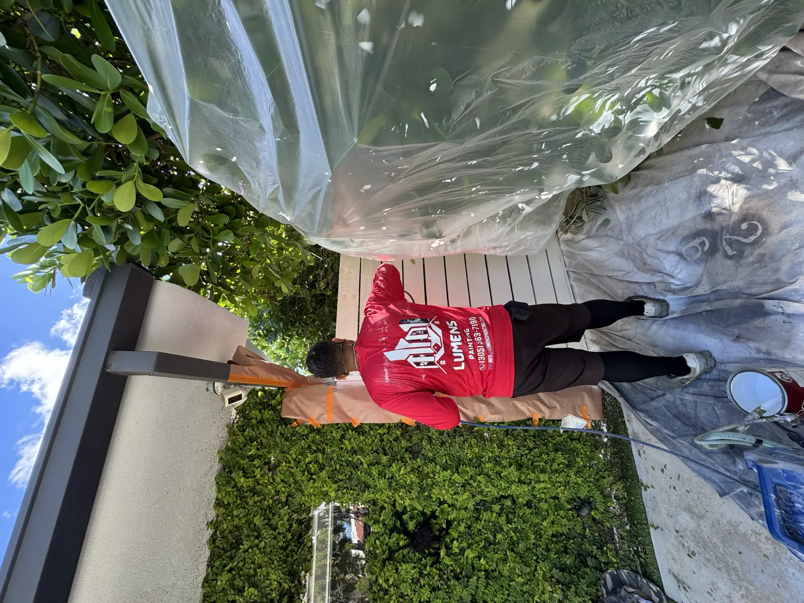 Wood Fence Repair and Painting, handyman services project photo 39