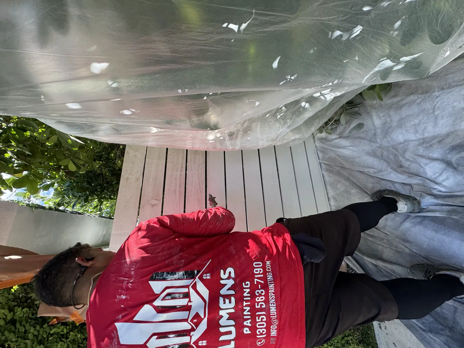 Wood Fence Repair and Painting, handyman services project photo 47