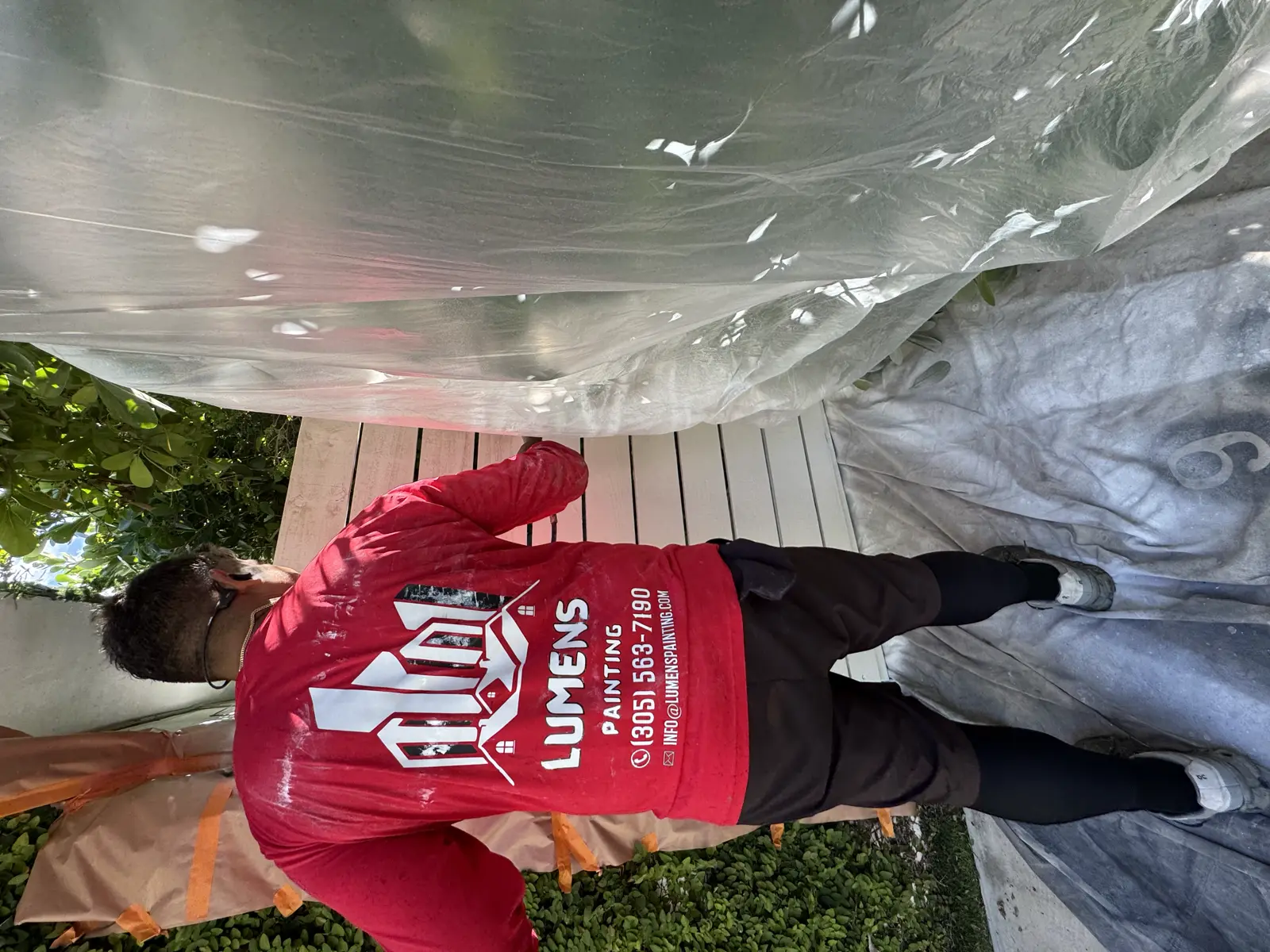 Wood Fence Repair and Painting, handyman services project photo 48