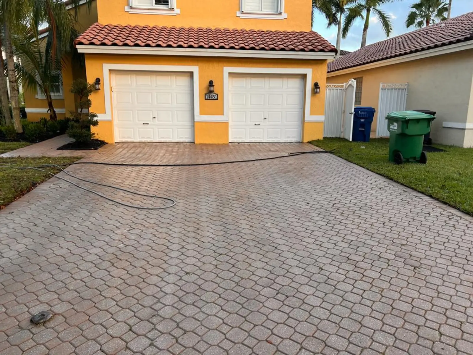 Residential Paver Pressure Washing, pressure washing project photo 1