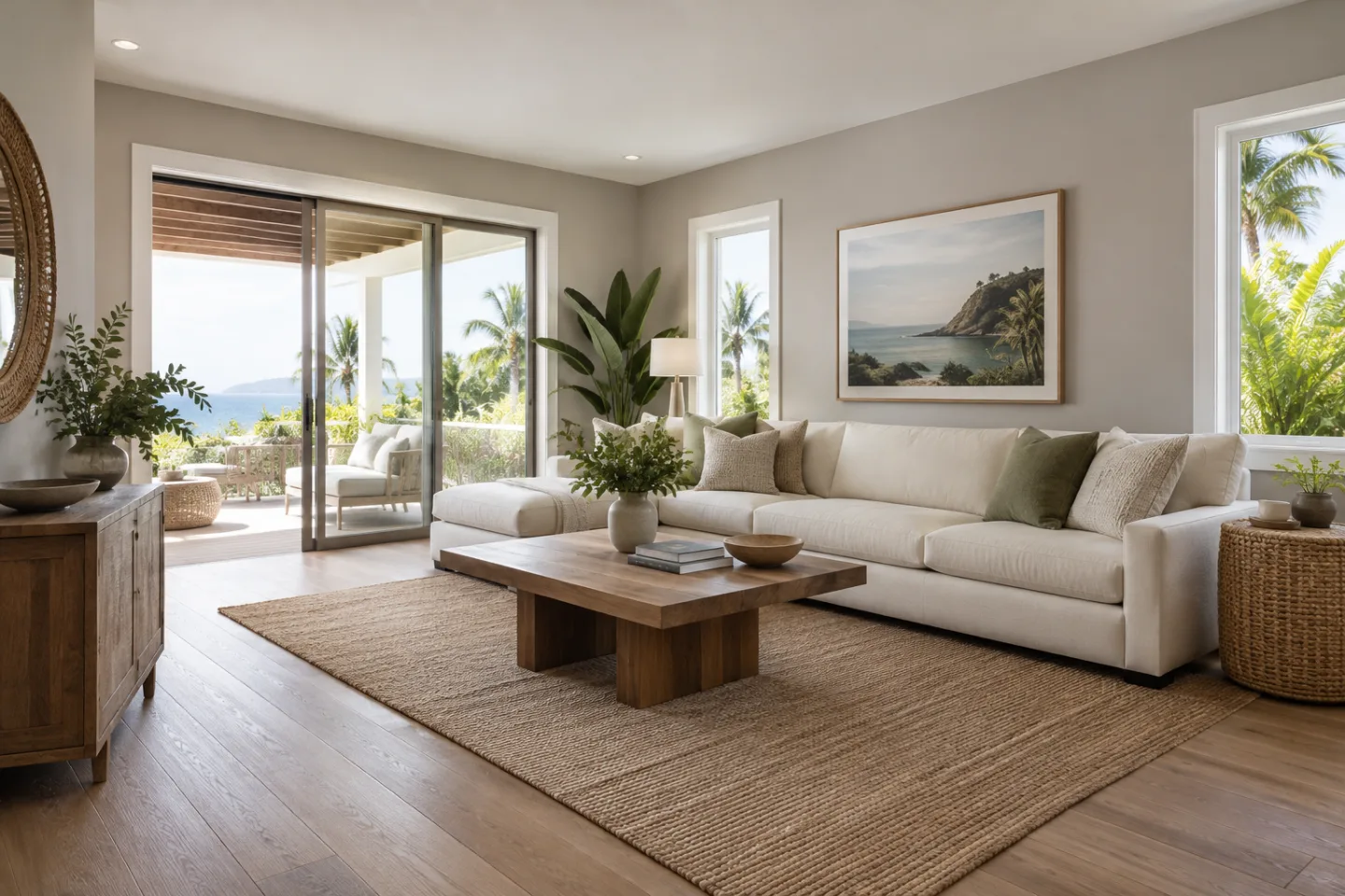 Interior painting finished living space in Miami-Dade — AI-generated illustration